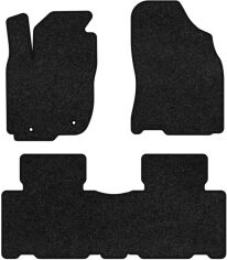 Акція на Ворсові килимки EVAtech Premium в салон авто для Toyota RAV4 (XA40) (closed threshold) 2013-2016 4 покоління SUV USA Чорний кант від Rozetka