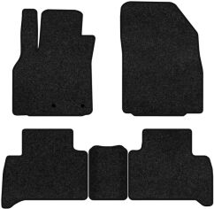 Акція на Ворсові килимки EVAtech Premium в салон авто для Renault Grand Scenic (III) 5 seats (non-moving armrest) AT 2009-2015 3 покоління Minivan EU Чорний кант від Rozetka