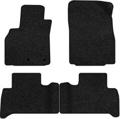 Акція на Ворсові килимки EVAtech Premium в салон авто для Renault Grand Scenic (III) 5 seats (non-moving armrest) AT 2009-2015 3 покоління Minivan EU Чорний кант від Rozetka