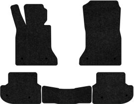 Акція на Ворсові килимки EVAtech Standard в салон авто для BMW 5 Series (F11) RWD Mechanical seats 2010-2013 6 покоління Combi EU Чорний кант від Rozetka