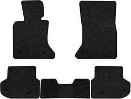 Акція на Ворсові килимки EVAtech Premium в салон авто для BMW 5 Series (F11)  Restyling Mechanical seats 2013-2017 6 покоління Combi EU Чорний кант від Rozetka