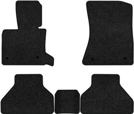 Акція на Ворсові килимки EVAtech Premium в салон авто для BMW X5 (E70) (open threshold) 2006-2013 2 покоління SUV USA Чорний кант від Rozetka