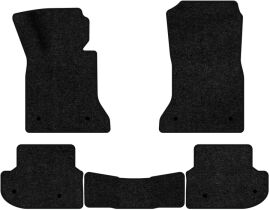 Акція на Ворсові килимки EVAtech Standard в салон авто для BMW 5 Series (F10) Mechanical seats 2010-2013 6 покоління Sedan EU Чорний кант від Rozetka
