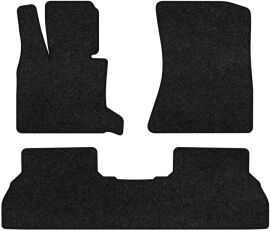 Акція на Ворсові килимки EVAtech Premium в салон авто для BMW X5 (E70) (closed threshold) 2006-2013 2 покоління SUV USA Чорний кант від Rozetka