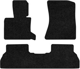 Акція на Ворсові килимки EVAtech Standard в салон авто для BMW X5 (E70) (closed threshold) 2006-2013 2 покоління SUV USA Чорний кант від Rozetka