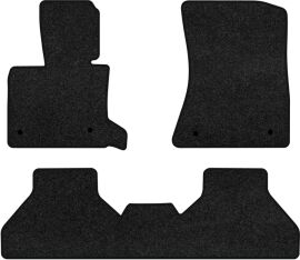 Акція на Ворсові килимки EVAtech Premium в салон авто для BMW X5 (E70) (open threshold) 2006-2013 2 покоління SUV USA Чорний кант від Rozetka