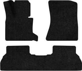 Акція на Ворсові килимки EVAtech Standard в салон авто для BMW X5 (E70) (closed threshold) 2006-2013 2 покоління SUV USA Чорний кант від Rozetka