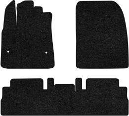 Акція на Ворсові килимки EVAtech Standard в салон авто для Citroen Berlingo (K9) without armrest 2018 3 покоління Minivan EU Чорний кант від Rozetka