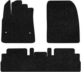 Акція на Ворсові килимки EVAtech Standard в салон авто для Citroen Berlingo (K9) XL without armrest 2018 3 покоління Minivan EU Чорний кант від Rozetka
