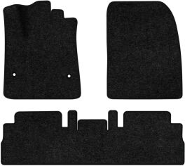 Акція на Ворсові килимки EVAtech Standard в салон авто для Citroen Berlingo (K9) XL without armrest 2018 3 покоління Minivan EU Чорний кант від Rozetka