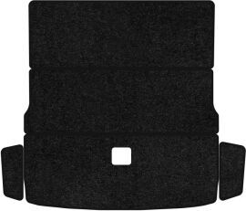 Акція на Ворсовий килимок EVAtech Standard в багажник авто для Volkswagen Passat (B6) (without armrest) 2005-2010 6 покоління Combi EU Чорний кант від Rozetka