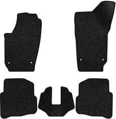 Акція на Ворсові килимки EVAtech Premium в салон авто для Volkswagen Polo (IV) 3-doors 2001-2009 4 покоління Htb EU Чорний кант від Rozetka