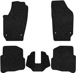 Акція на Ворсові килимки EVAtech Premium в салон авто для Volkswagen Polo (IV) 3-doors 2001-2009 4 покоління Htb EU Чорний кант від Rozetka