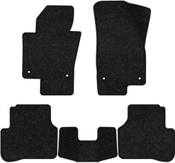Акція на Ворсові килимки EVAtech Premium в салон авто для Volkswagen Passat (B6) (without armrest) 2005-2010 6 покоління Sedan EU Чорний кант від Rozetka