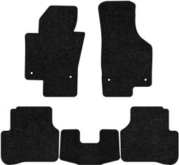 Акція на Ворсові килимки EVAtech Standard в салон авто для Volkswagen Passat (B6) (without armrest) 2005-2010 6 покоління Sedan EU Чорний кант від Rozetka