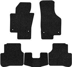 Акція на Ворсові килимки EVAtech Premium в салон авто для Volkswagen Passat (B6) (without armrest) 2005-2010 6 покоління Sedan EU Чорний кант від Rozetka