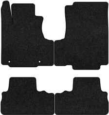 Акція на Ворсові килимки EVAtech Premium в салон авто для Honda CR-V (with armrest) 2007-2012 3 покоління SUV EU Чорний кант від Rozetka