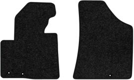 Акція на Ворсові килимки EVAtech Standard в салон авто для Hyundai Santa FE (CM) Restyling (Floor Gas Pedal) 5 seats 2010-2012 2 покоління SUV USA Чорний кант від Rozetka
