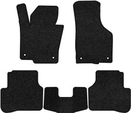 Акція на Ворсові килимки EVAtech Premium в салон авто для Volkswagen Passat (B6) (without armrest) 2005-2010 6 покоління Sedan EU Чорний кант від Rozetka