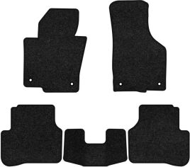 Акція на Ворсові килимки EVAtech Premium в салон авто для Volkswagen Passat (B6) (without armrest) 2005-2010 6 покоління Combi EU Чорний кант від Rozetka