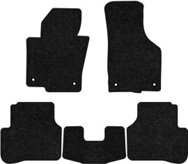 Акція на Ворсові килимки EVAtech Standard в салон авто для Volkswagen Passat (B6) (without armrest) 2005-2010 6 покоління Sedan EU Чорний кант від Rozetka