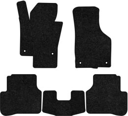 Акція на Ворсові килимки EVAtech Standard в салон авто для Volkswagen Passat (B6) (without armrest) 2005-2010 6 покоління Sedan EU Чорний кант від Rozetka