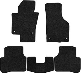 Акція на Ворсові килимки EVAtech Premium в салон авто для Volkswagen Passat (B6) (without armrest) 2005-2010 6 покоління Sedan EU Чорний кант від Rozetka