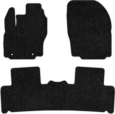 Акція на Ворсові килимки EVAtech Standard в салон авто для Ford S-Max MT 2006-2014 1 покоління Minivan EU Чорний кант від Rozetka