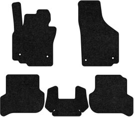 Акція на Ворсові килимки EVAtech Standard в салон авто для Seat Altea XL MT 2006-2015 1 покоління Minivan EU Чорний кант від Rozetka