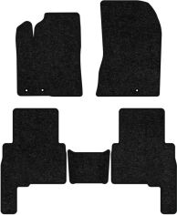 Акція на Ворсові килимки EVAtech Standard в салон авто для Kia Sorento (XM) (Hinged Gas Pedal) 5 seats 2009-2012 2 покоління SUV EU Чорний кант від Rozetka