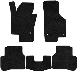 Акція на Ворсові килимки EVAtech Standard в салон авто для Volkswagen Passat (B6) (without armrest) 2005-2010 6 покоління Sedan EU Чорний кант від Rozetka