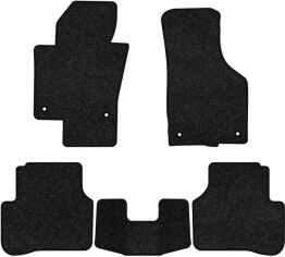 Акція на Ворсові килимки EVAtech Premium в салон авто для Volkswagen Passat (B6) (without armrest) 2005-2010 6 покоління Combi EU Чорний кант від Rozetka