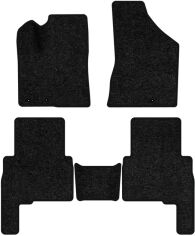 Акція на Ворсові килимки EVAtech Standard в салон авто для Kia Sorento (XM) (Hinged Gas Pedal) 5 seats 2009-2012 2 покоління SUV EU Чорний кант від Rozetka