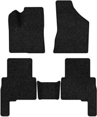 Акція на Ворсові килимки EVAtech Premium в салон авто для Kia Sorento (XM) (Hinged Gas Pedal) 5 seats 2009-2012 2 покоління SUV EU Чорний кант від Rozetka
