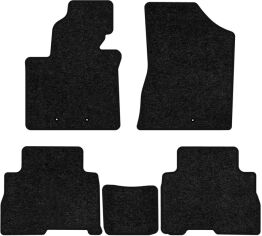 Акція на Ворсові килимки EVAtech Standard в салон авто для Kia Sorento (XM) 5 seats Restyling 2012-2014 2 покоління SUV Korea Чорний кант від Rozetka