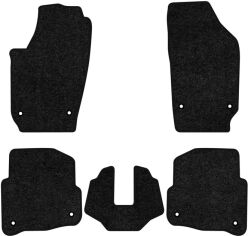 Акція на Ворсові килимки EVAtech Standard в салон авто для Volkswagen Polo (IV) 3-doors 2001-2009 4 покоління Htb EU Чорний кант від Rozetka