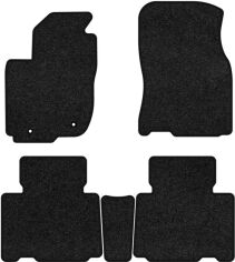Акція на Ворсові килимки EVAtech Premium в салон авто для Toyota RAV4 (XA40) (closed threshold) 2013-2016 4 покоління SUV USA Чорний кант від Rozetka