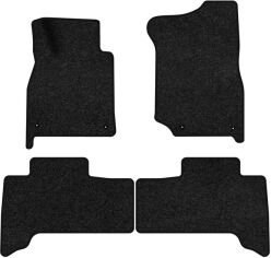 Акція на Ворсові килимки EVAtech Premium в салон авто для Toyota Land Cruiser (100) 5 seats 1998-2003 1 покоління SUV EU Чорний кант від Rozetka