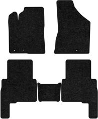 Акція на Ворсові килимки EVAtech Standard в салон авто для Kia Sorento (XM) (Hinged Gas Pedal) 7 seats 2009-2012 2 покоління SUV EU Чорний кант від Rozetka