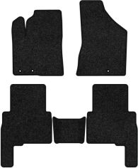 Акція на Ворсові килимки EVAtech Premium в салон авто для Kia Sorento (XM) (Hinged Gas Pedal) 7 seats 2009-2012 2 покоління SUV EU Чорний кант від Rozetka