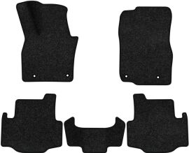 Акція на Ворсові килимки EVAtech Premium в салон авто для Mazda CX-90 7 seats (with console) 2023 1 покоління SUV USA Чорний кант від Rozetka