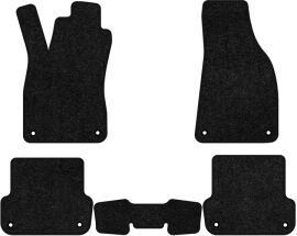 Акція на Ворсові килимки EVAtech Standard в салон авто для Seat Exeo MT 2008-2013 1 покоління Combi EU Чорний кант від Rozetka