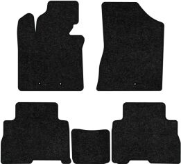 Акція на Ворсові килимки EVAtech Standard в салон авто для Kia Sorento (XM) 5 seats Restyling 2012-2014 2 покоління SUV Korea Чорний кант від Rozetka