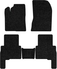 Акція на Ворсові килимки EVAtech Standard в салон авто для Kia Sorento (XM) (Hinged Gas Pedal) 5 seats 2009-2012 2 покоління SUV EU Чорний кант від Rozetka