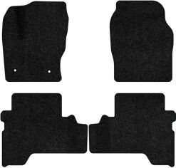 Акція на Ворсові килимки EVAtech Standard в салон авто для Ford C-Max (C344) (2 clips) 2010-2019 2 покоління Minivan EU Чорний кант від Rozetka
