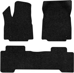 Акція на Ворсові килимки EVAtech Standard в салон авто для Honda Pilot 2002-2008 1 покоління SUV USA Чорний кант від Rozetka