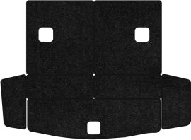 Акція на Ворсовий килимок EVAtech Standard в багажник авто для Chevrolet Captiva (C100) 7 seats 2006-2011 1 покоління SUV EU Чорний кант від Rozetka