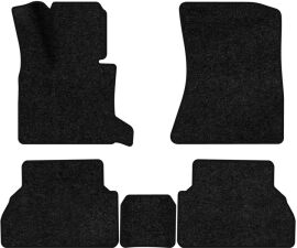 Акція на Ворсові килимки EVAtech Standard в салон авто для BMW X5 (E70) (closed threshold) 2006-2013 2 покоління SUV USA Чорний кант від Rozetka