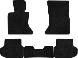 Акція на Ворсові килимки EVAtech Standard в салон авто для BMW 5 Series (F11)  Restyling Mechanical seats 2013-2017 6 покоління Combi EU Чорний кант від Rozetka