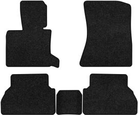 Акція на Ворсові килимки EVAtech Premium в салон авто для BMW X5 (E70) (closed threshold) 2006-2013 2 покоління SUV USA Чорний кант від Rozetka